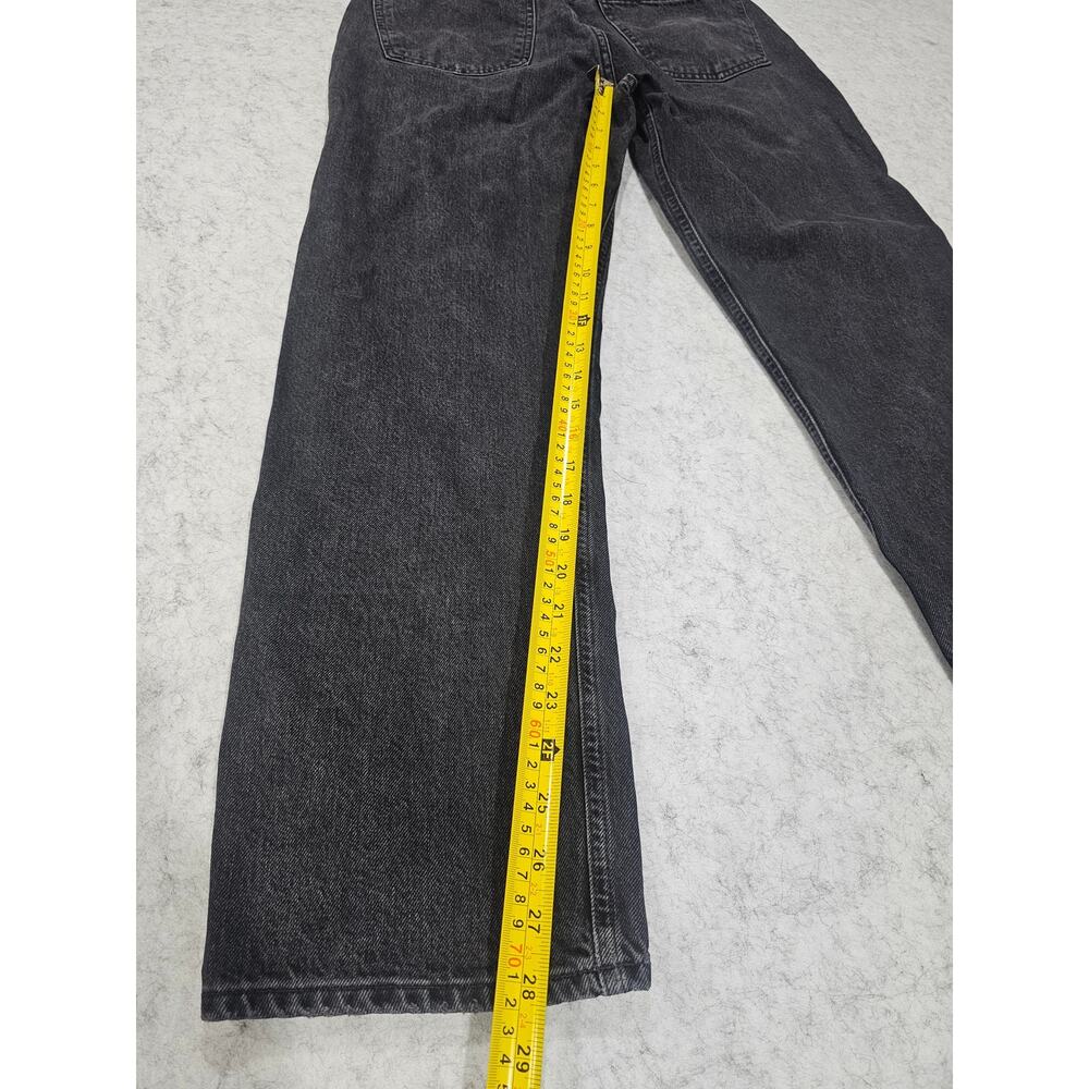 AGOLDE High Rise Straight Leg Jeans Washed Black Size 27 - Picture 5 of 8